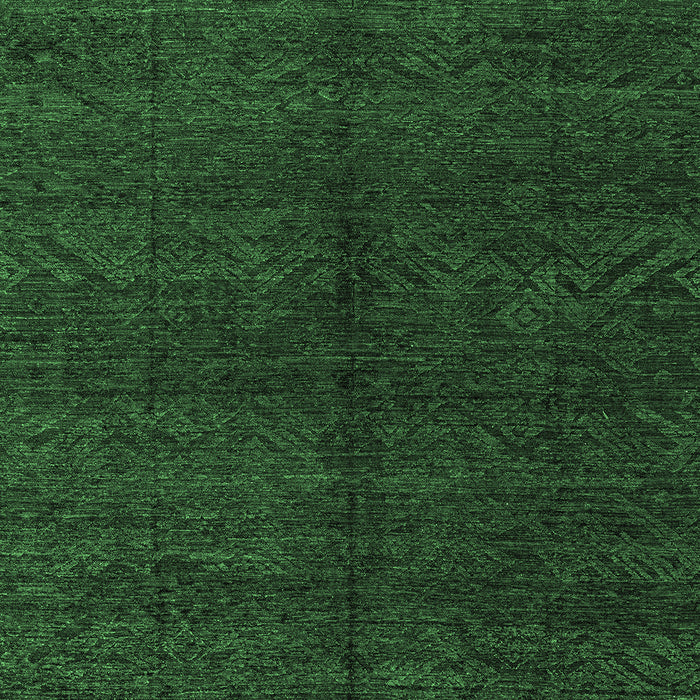 Abstract Emerald Green Modern Rug, abs4542emgrn