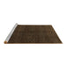 Sideview of Machine Washable Abstract Brown Modern Rug, wshabs4542brn