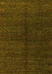 Abstract Yellow Modern Rug, abs4542yw