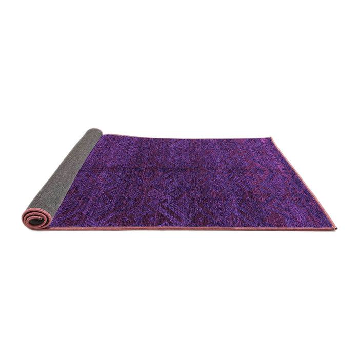 Sideview of Abstract Purple Modern Rug, abs4542pur