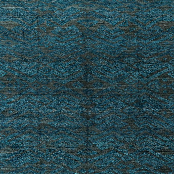 Square Machine Washable Abstract Light Blue Modern Rug, wshabs4542lblu