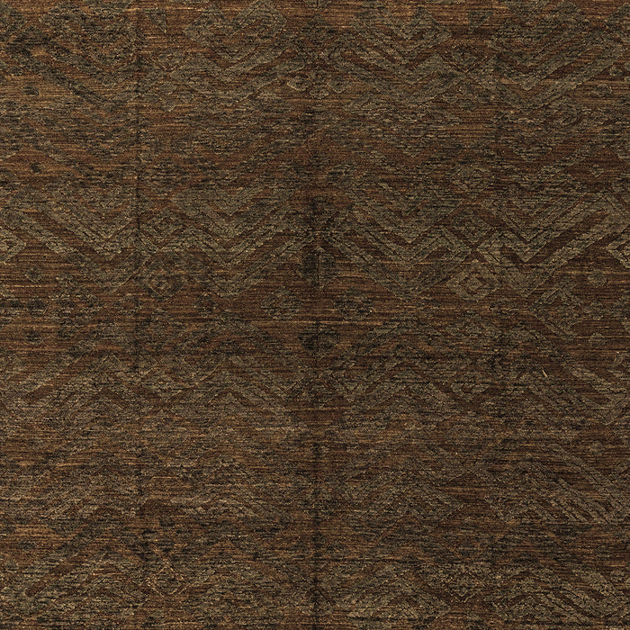 Machine Washable Abstract Brown Modern Rug, wshabs4542brn