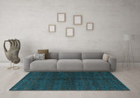 Machine Washable Abstract Light Blue Modern Rug, wshabs4542lblu