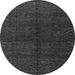 Round Machine Washable Abstract Gray Modern Rug, wshabs4542gry