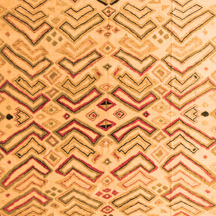 Machine Washable Abstract Orange Modern Area Rugs, wshabs4543org