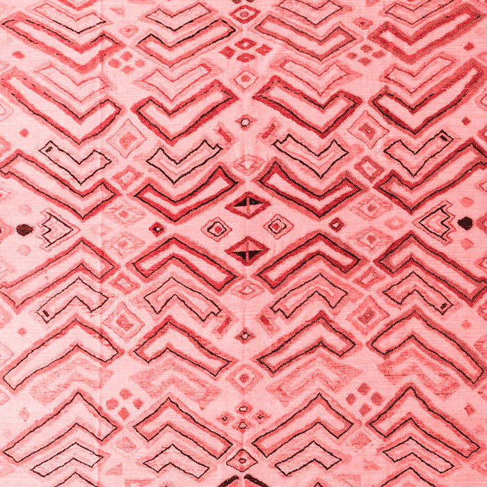 Machine Washable Abstract Red Modern Rug, wshabs4543red