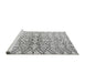 Sideview of Machine Washable Abstract Gray Modern Rug, wshabs4543gry