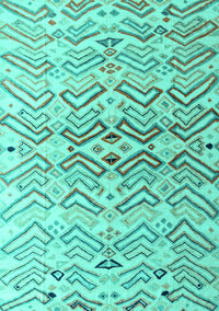 Abstract Turquoise Modern Rug, abs4543turq