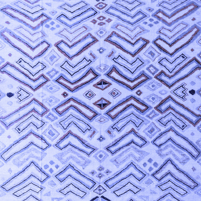 Abstract Blue Modern Rug, abs4543blu