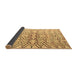 Sideview of Abstract Brown Modern Rug, abs4543brn