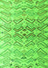 Machine Washable Abstract Green Modern Area Rugs, wshabs4543grn