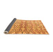 Sideview of Abstract Orange Modern Rug, abs4543org