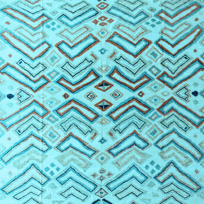 Abstract Light Blue Modern Rug, abs4543lblu