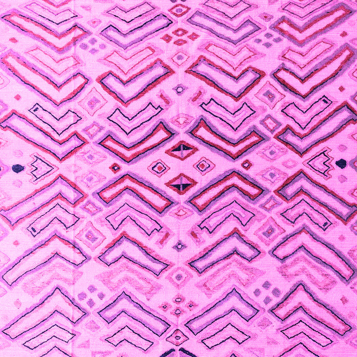 Machine Washable Abstract Pink Modern Rug, wshabs4543pnk