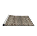 Sideview of Machine Washable Abstract Coffee Brown Rug, wshabs4544