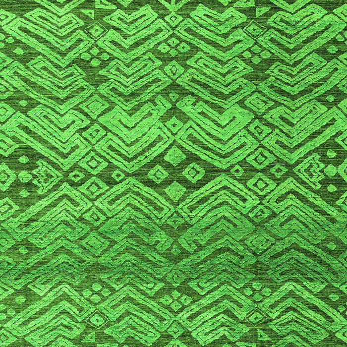 Machine Washable Abstract Green Modern Area Rugs, wshabs4544grn