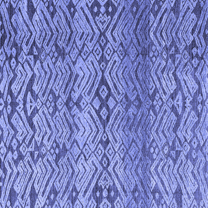 Square Abstract Blue Modern Rug, abs4544blu