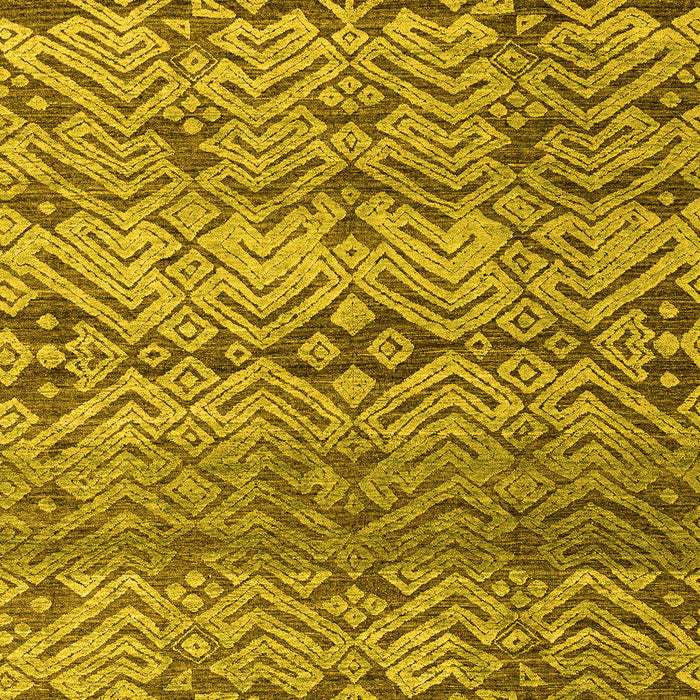 Machine Washable Abstract Yellow Modern Rug, wshabs4544yw