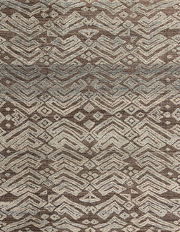 Abstract Coffee Brown Modern Rug, abs4544