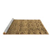 Sideview of Machine Washable Abstract Brown Modern Rug, wshabs4544brn