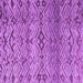 Square Machine Washable Abstract Purple Modern Area Rugs, wshabs4544pur