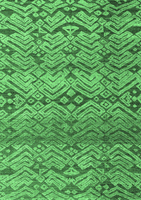 Abstract Emerald Green Modern Rug, abs4544emgrn