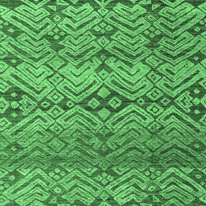Abstract Emerald Green Modern Rug, abs4544emgrn