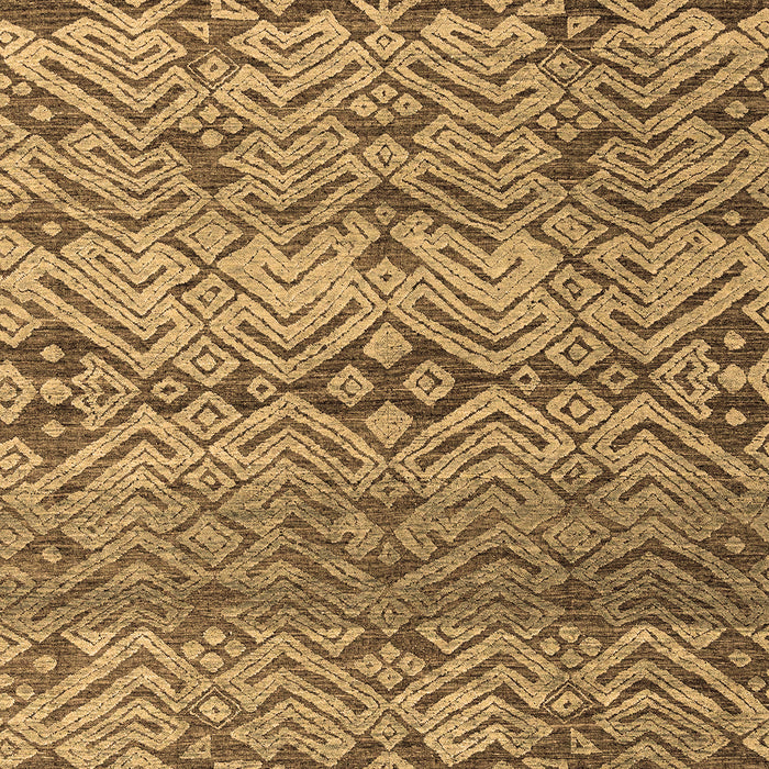 Machine Washable Abstract Brown Modern Rug, wshabs4544brn