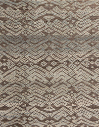 Machine Washable Abstract Coffee Brown Rug, wshabs4544