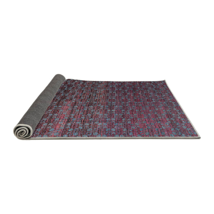 Sideview of Abstract French Lilac Purple Modern Rug, abs4545