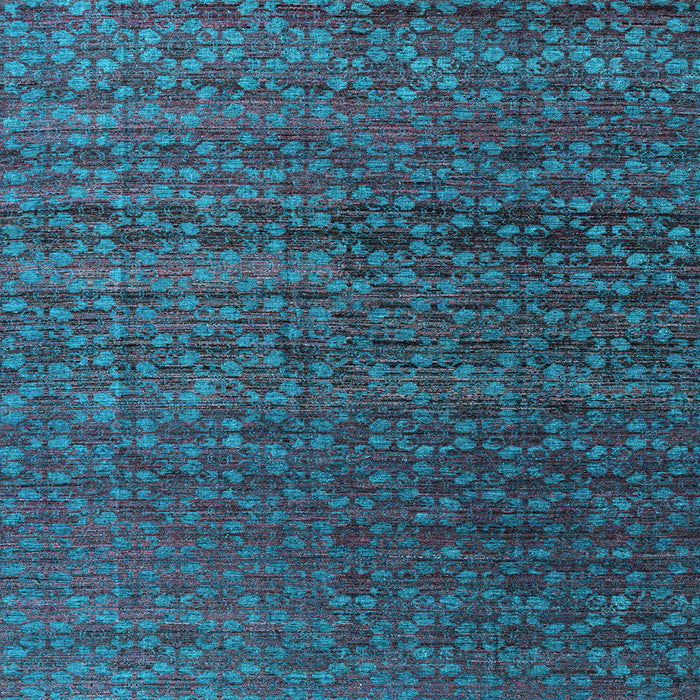Square Machine Washable Abstract Light Blue Modern Rug, wshabs4545lblu