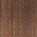 Square Abstract Brown Modern Rug, abs4545brn