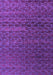 Machine Washable Abstract Purple Modern Area Rugs, wshabs4545pur