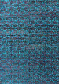 Abstract Light Blue Modern Rug, abs4545lblu