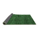 Sideview of Abstract Emerald Green Modern Rug, abs4546emgrn