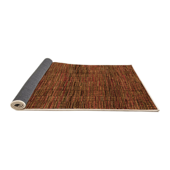 Sideview of Abstract Orange Modern Rug, abs4546org