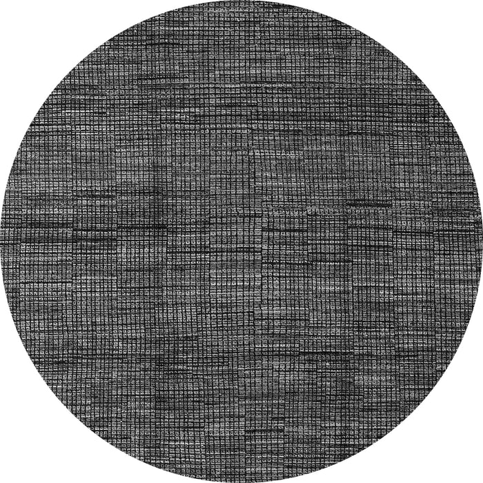Round Abstract Gray Modern Rug, abs4546gry