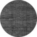 Round Abstract Gray Modern Rug, abs4546gry