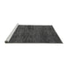 Sideview of Machine Washable Abstract Gray Modern Rug, wshabs4546gry