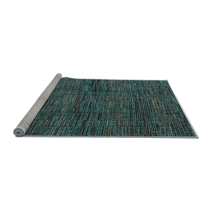 Sideview of Machine Washable Abstract Light Blue Modern Rug, wshabs4546lblu