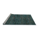 Sideview of Machine Washable Abstract Light Blue Modern Rug, wshabs4546lblu