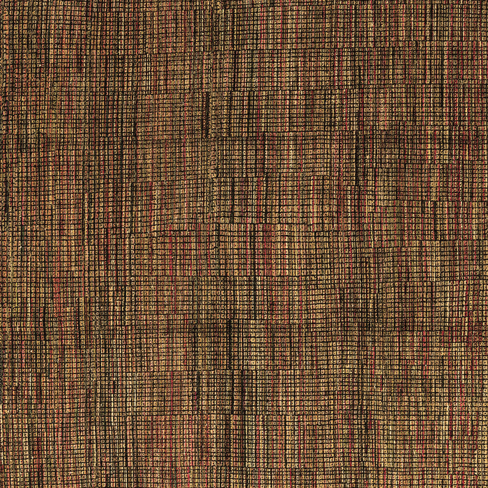Square Abstract Brown Modern Rug, abs4546brn