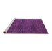 Sideview of Machine Washable Abstract Purple Modern Area Rugs, wshabs4546pur