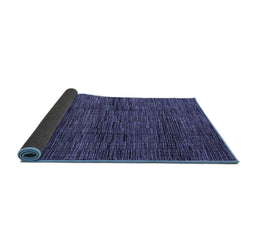 Sideview of Abstract Blue Modern Rug, abs4546blu