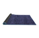 Sideview of Abstract Blue Modern Rug, abs4546blu