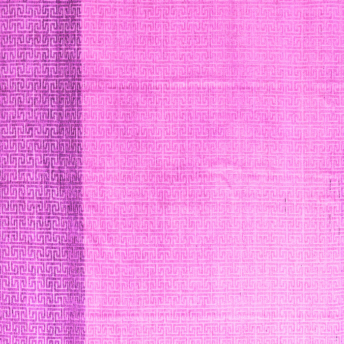Square Machine Washable Solid Pink Modern Rug, wshabs4547pnk