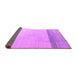 Sideview of Solid Purple Modern Rug, abs4547pur