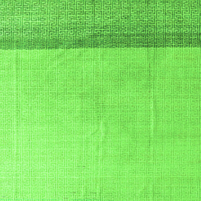 Square Machine Washable Solid Green Modern Area Rugs, wshabs4547grn