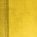 Square Solid Yellow Modern Rug, abs4547yw