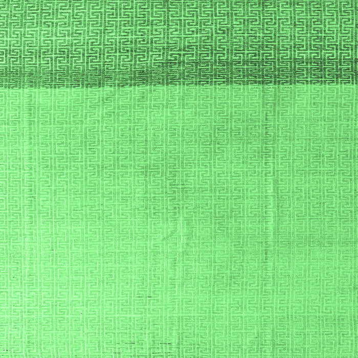 Square Machine Washable Solid Emerald Green Modern Area Rugs, wshabs4547emgrn